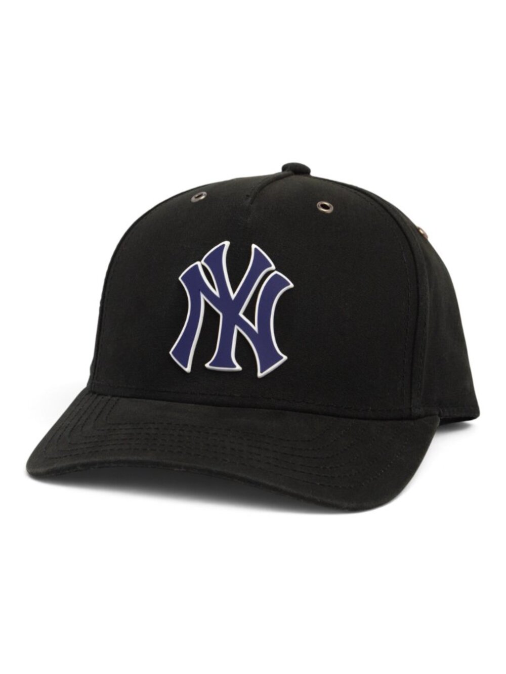 New York Yankees NY Navy 3D Snapback Canvas Hat- Black